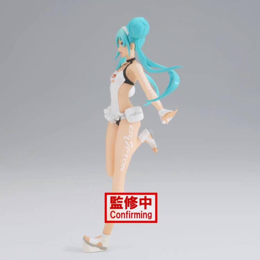 Banpresto - Figurine Hatsune Miku Racing Miku2022 Tropical Maid, 16 cm, BP19612, Multicolore Banpresto - Figurine Hatsune Miku Racing Miku2022 Tropical Maid, 16 cm, BP19612, Multicolore